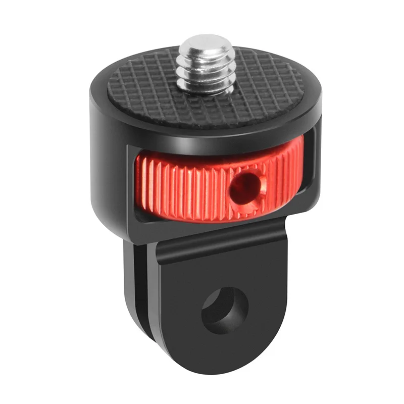 Rotating Mini Tripod Adapter with 1/4 Inch Screw and CNC Aluminum Locking Mount