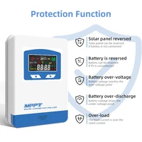 Contrôleur de Charge solaire Mppt 40A 30A 20A, entrée PV 100VDC 60VDC, régulateur solaire 12V 24V, écran LCD automatique, GEL LiFePo4 2