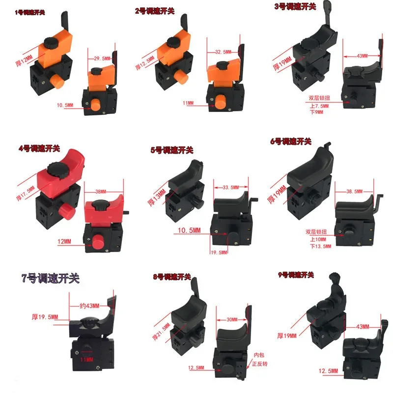 mao broca interruptor ferramenta eletrica controle de 03