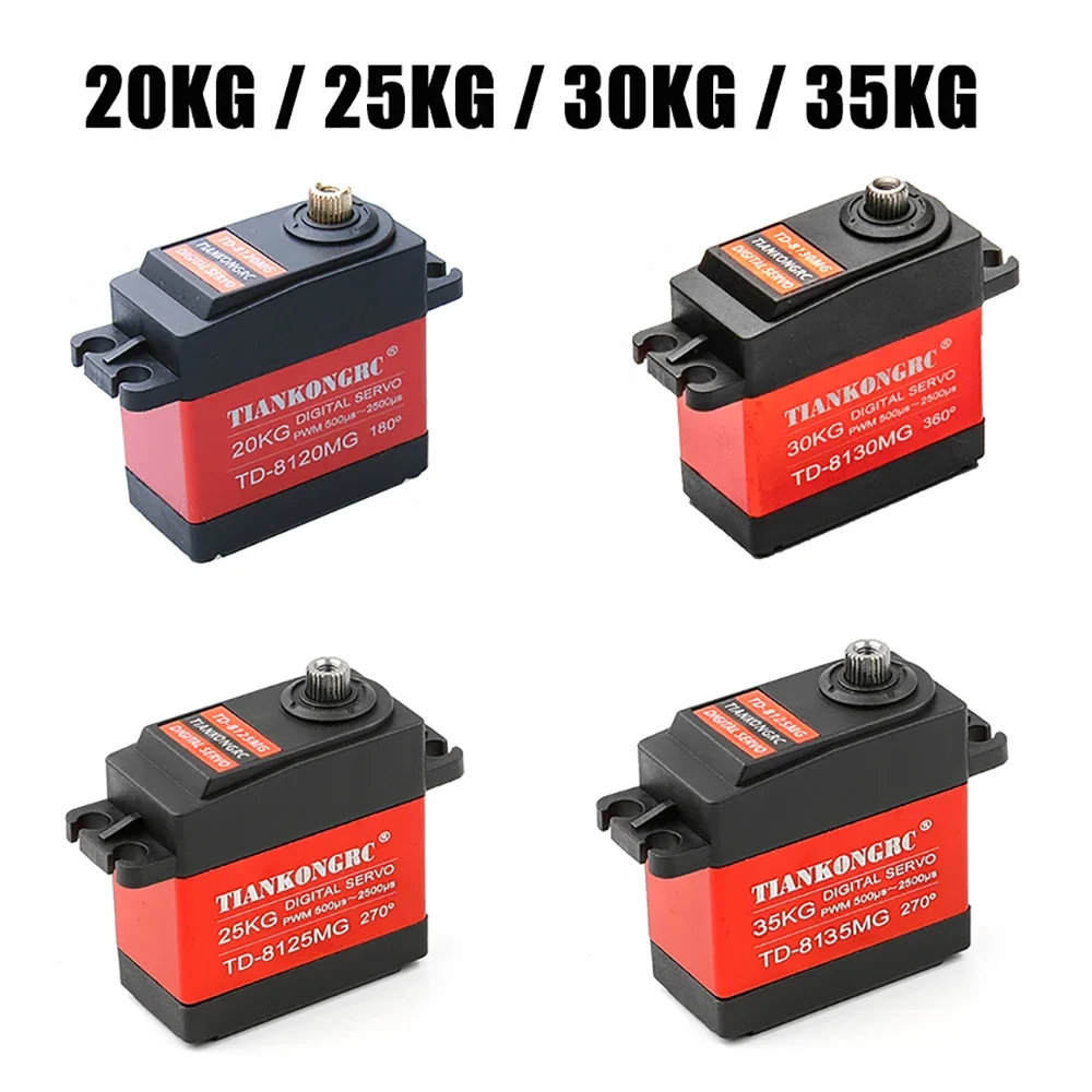 Servomoteur RC 360° 30KG 35KG 25KG Haute Tension pour Robot Voiture