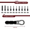 Metric+Imperial Thread Electric Rivet Nut Gun Adapter,Home Insert Nut Riveting Tool,Industrial Grade Alloy Riveting Tools 3