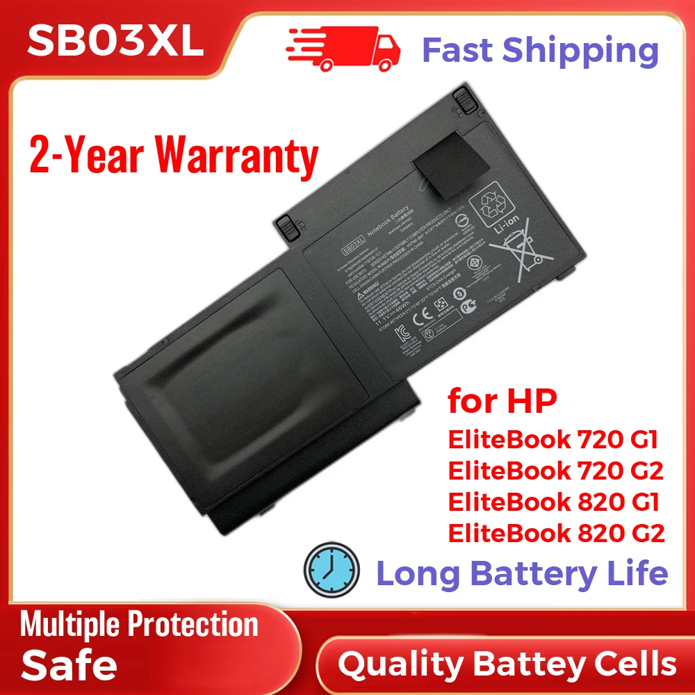 Sostituzione Della Batteria Del Laptop Hp Sb03Xl 716726-1C1 Hstnn-Ib4T Per Elitebook 720 G1 Elitebook 720 G2 Elitebook 820 G1 Elitebook 820