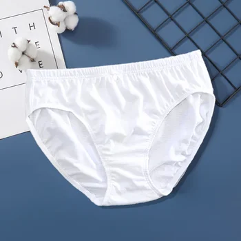 Slip intimo da donna in puro cotone 100% traspirante semplice tinta unita a vita media mutande da donna per mamme grassocce