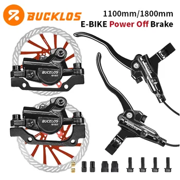 Freni per bicicletta elettrici Freno a disco idraulico a 2 pistoni Kit freni per bici/scooter 1100/1800mm Set freni a disco per bici pieghevole Spegnimento