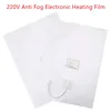 220V Bathroom Mirror Protective Film Anti Fog Window Clear Waterproof Electronic Heating Film For Shower Room Makeup Mirror 1