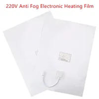 220V Bathroom Mirror Protective Film Anti Fog Window Clear Waterproof Electronic Heating Film For Shower Room Makeup Mirror 1