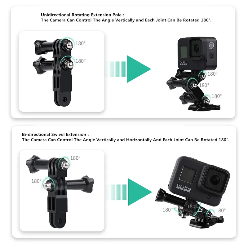 Camera Pov Insta360 X5 Support Cou TELESIN SE 2.0 Rotatif - Pour Camras  Action GoPro, DJI, Insta360 - Prise De Vue POV Mains Libres Dji Osmo Action  4 Rotation 36 Positions