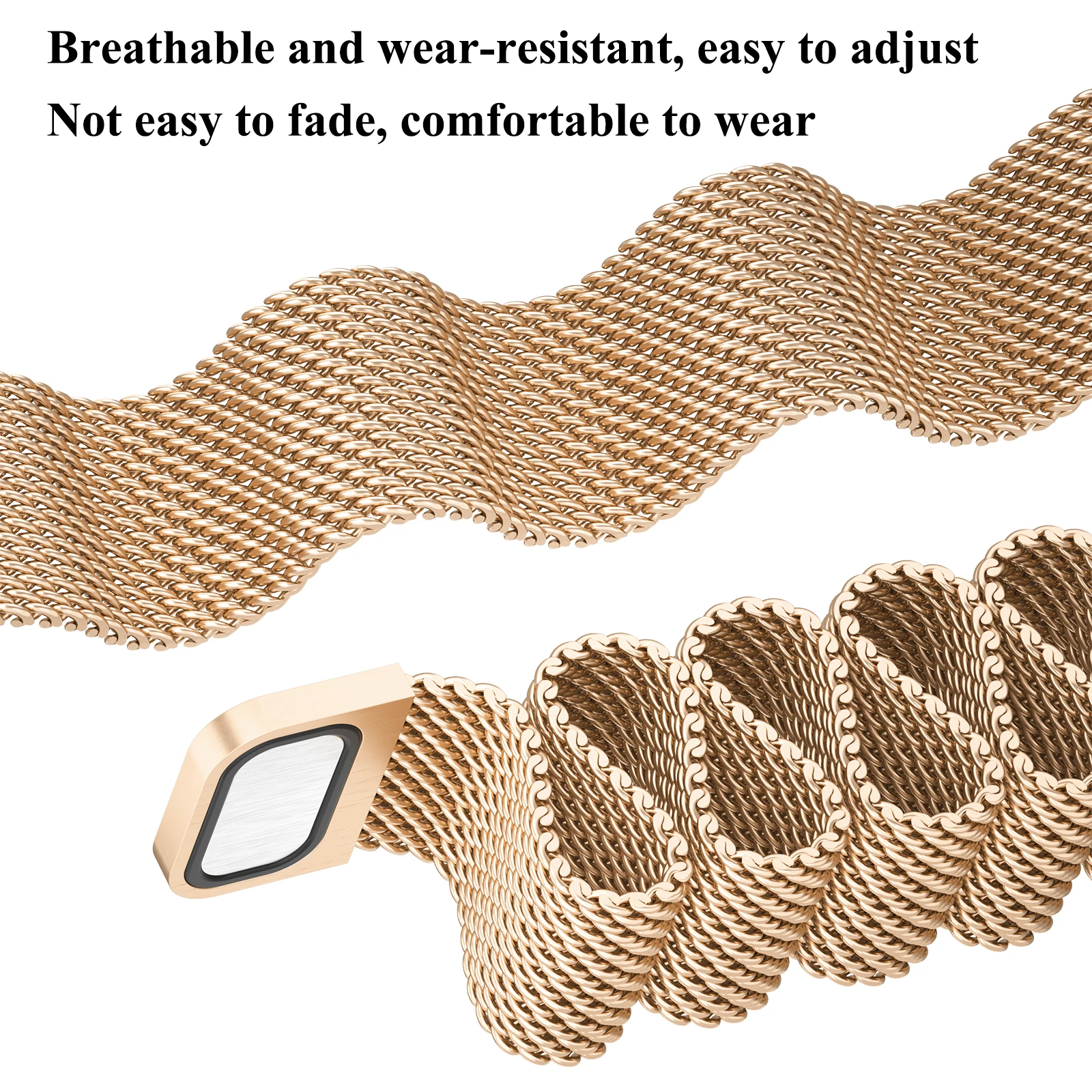 Milanese Magnetic Loop Strap for Smartwatch - Elegant Wristband Bracelet Accessory