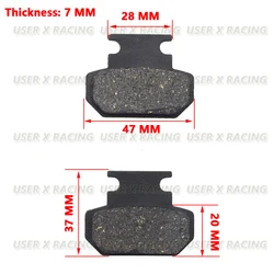 USERX Motorcycle disc brake pad Brakes Front Rear Disc Brake Pads For Scooter ATV High temperature resistance Durable
