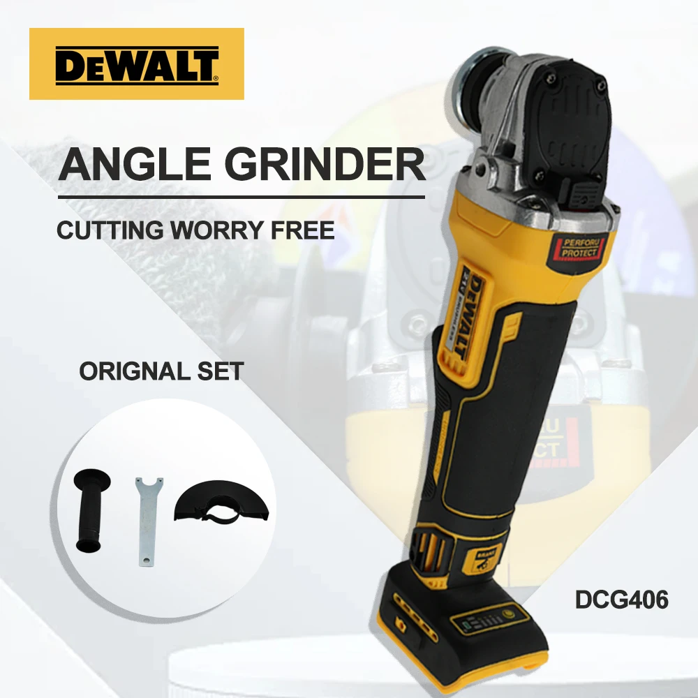 DEWALT DCG406 Kit 100/125MM 20V Angle Grinder Brushless Maglev Metal Cutting Charging Angle Grinder No Battery 4