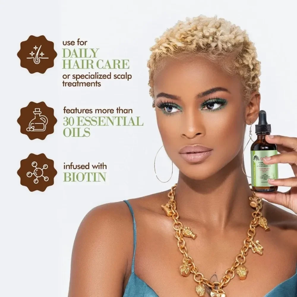 Rosemary Mint Hair Growth Oil - Nourishing Treatment for Dry Ends