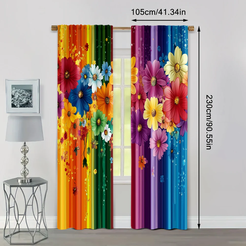 2pcs, Print Curtains 2D print 2025-03-10_Cinco De Mayo11 Fabric (without rod) Stuff Clearance Perfect for Kitchen Living Room 4