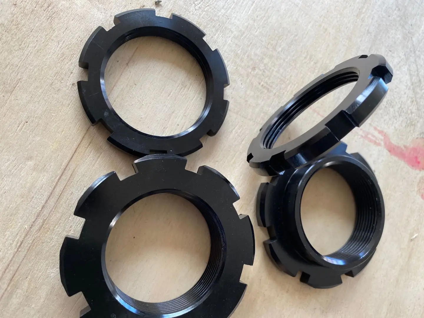 AluminumSpringseatlockingnutsM50x15MMThreadforCoilovers