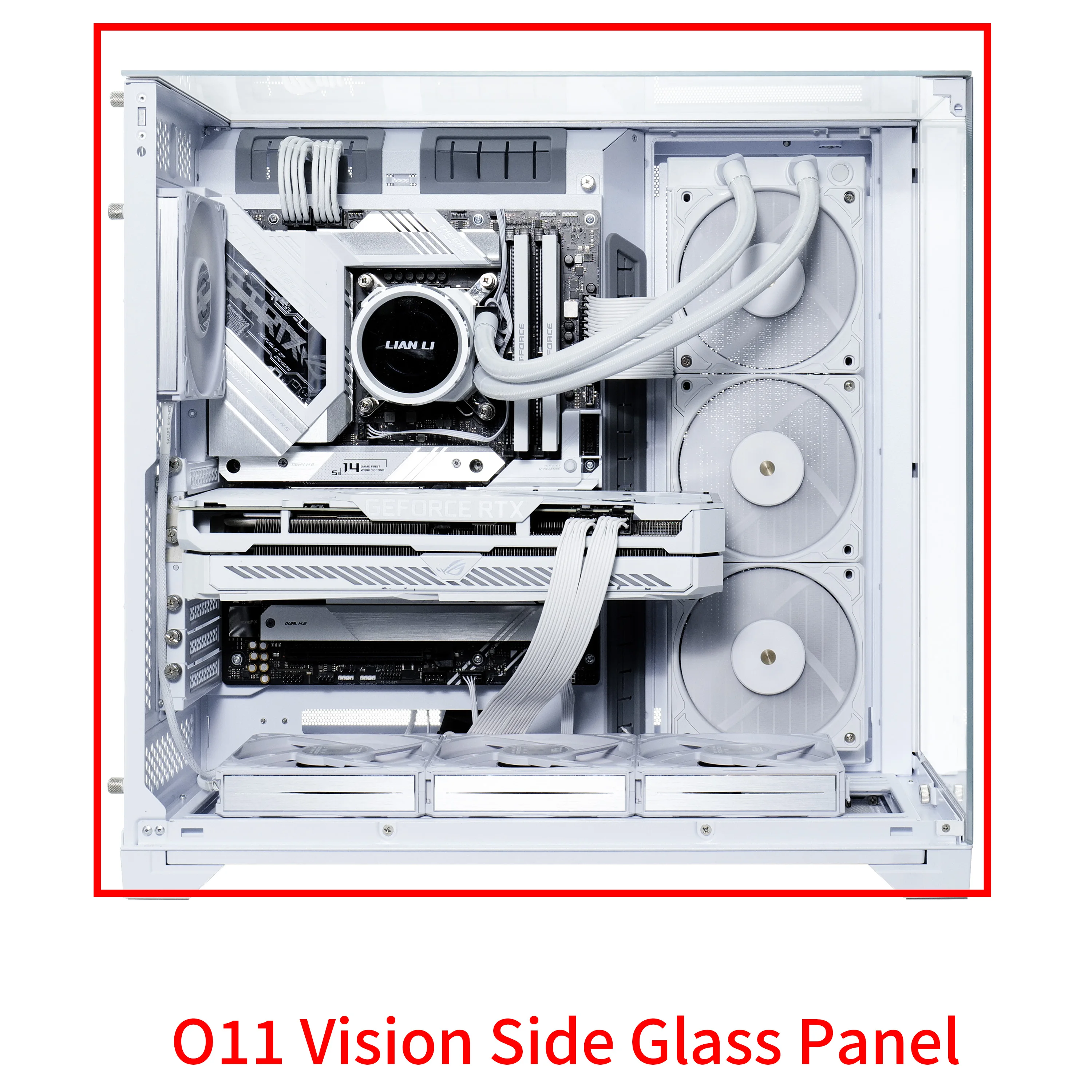 Lian-Li O11 Vision Side Glass Panel(White)