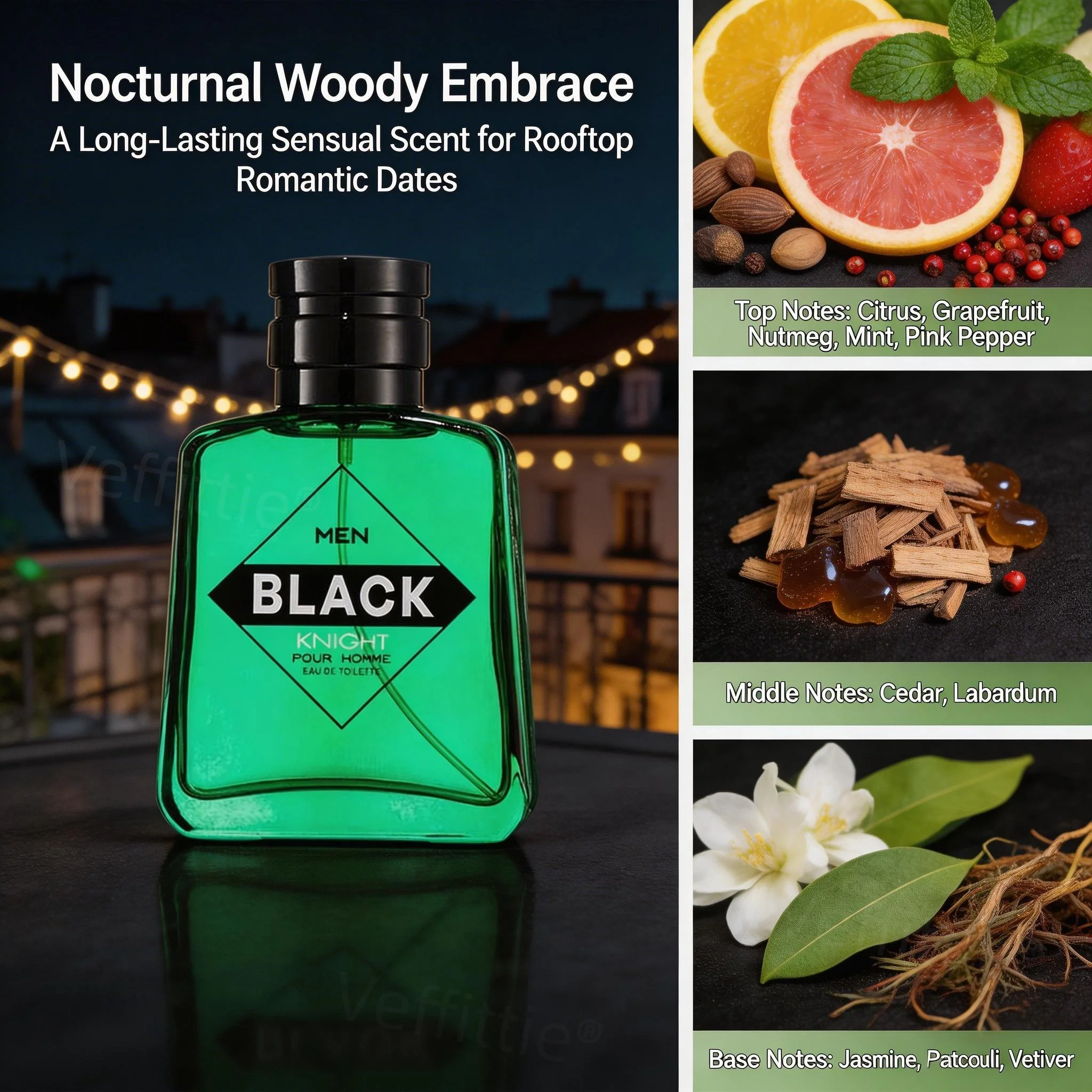Citrus Grapefruit Eau De Toilette Long Lasting Refreshing Woody Scent_voghion.com