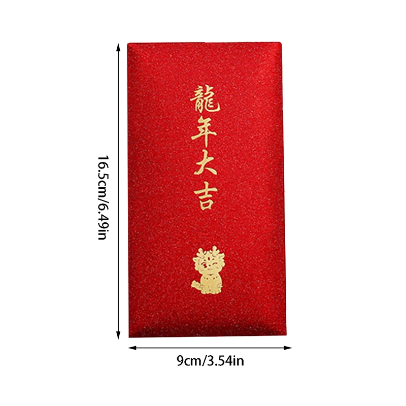 

6Pcs Year Of The Dragon New Year Small Red Envelope Hot Stamping Red Envelopes For Lucky Money Wedding Ceremony Red Envelopes