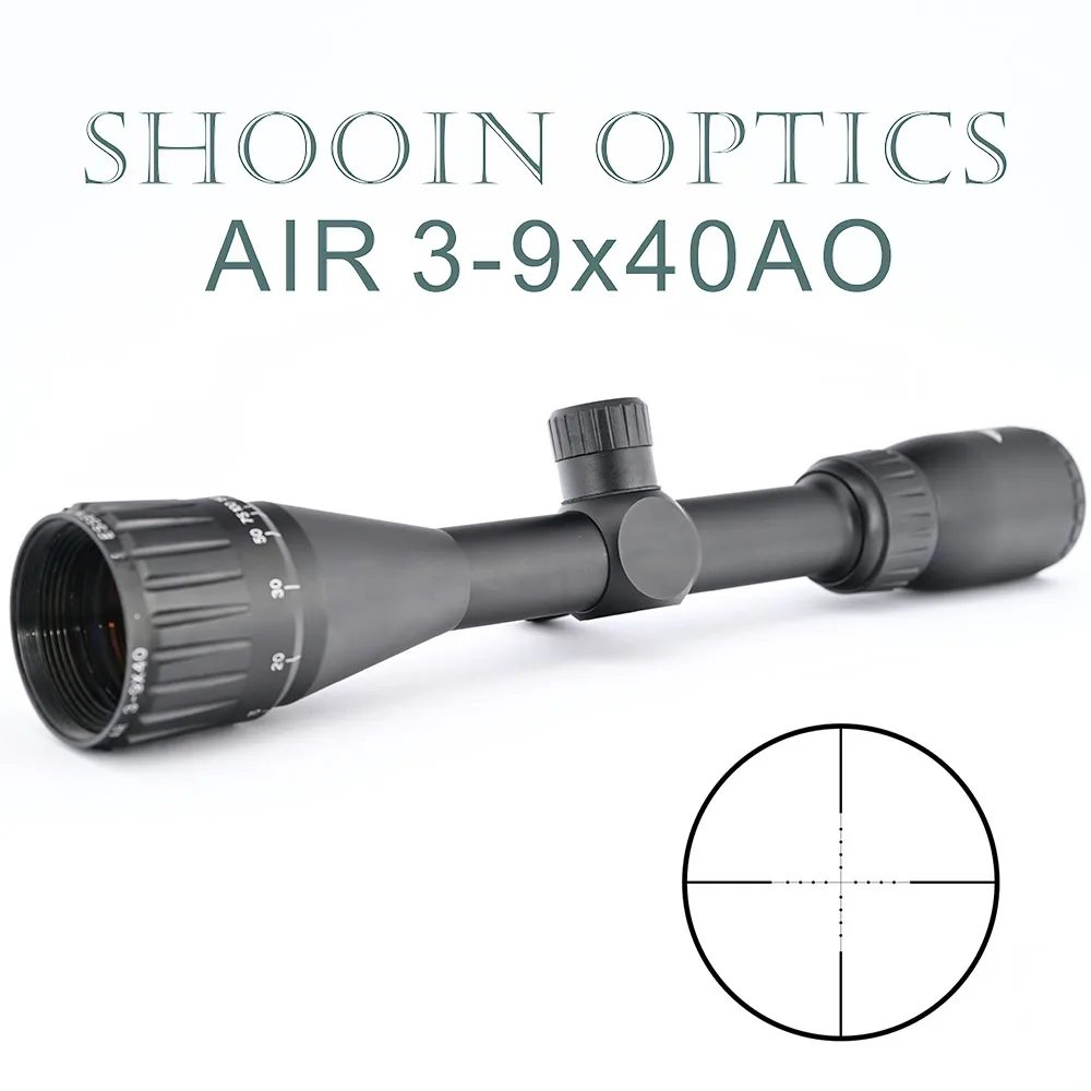 

Shooin Optics Scope 3-9x40 AO Mil Dot Riflescope 1 Inch Tube 1/4 MOA For Hunting Airsoft