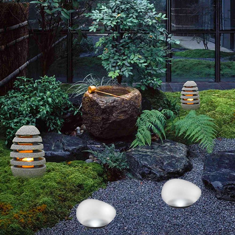 Description Picture 4 of itemGlow Cobble Stone IP55 Waterproof Solar Floor Light 600mAh Garden Lawn Light Last Up To 8H Solar Cobble Stone Lamp for Yard Lawn