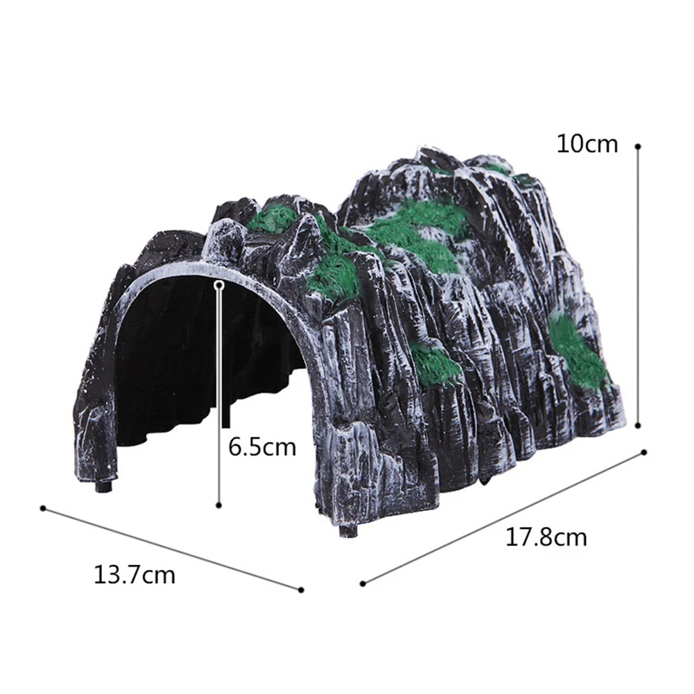 플라스틱 Rockery 터널 트랙 기차 슬롯 1:87 스케일 모델 기차 철도 동굴 터널 모래 테이블 모델 철도 액세서리