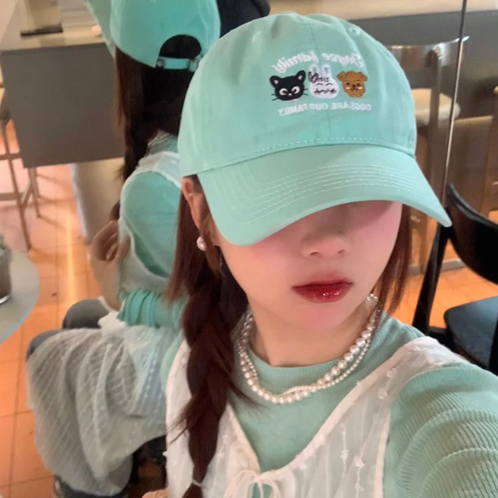 Soft Cotton Letter Embroidered Baseball Cap For Women Men Casual Outdoor Sports Curved Brim Visor Hats Unisex Hip Hop Dad Caps