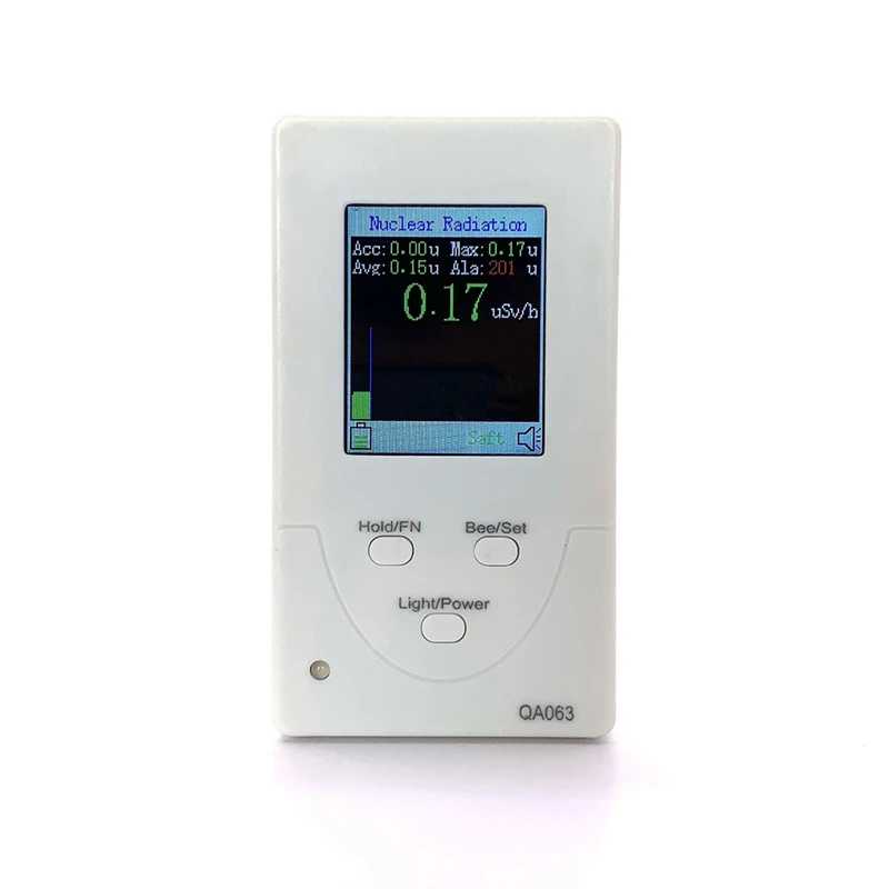 1Set Geiger Counter Dosimeter Nuclear Radiation Detector 3 Alarm Ways EMF Meter Plastic