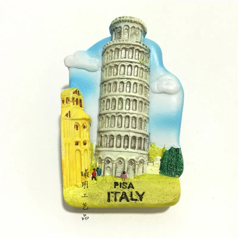 Description Picture 6 of itemResin 3d Fridge Magnets Italy Toscana,Leaning Tower of Pisa,Venice, Milan Cathedral Souvenirs Refrigerator Sticker Magnetic