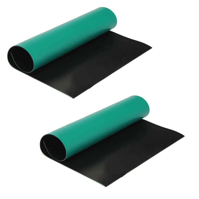 

2X Green Desktop Anti Static ESD 300X400mm Grounding Mat For Phone PC Tablet Repair