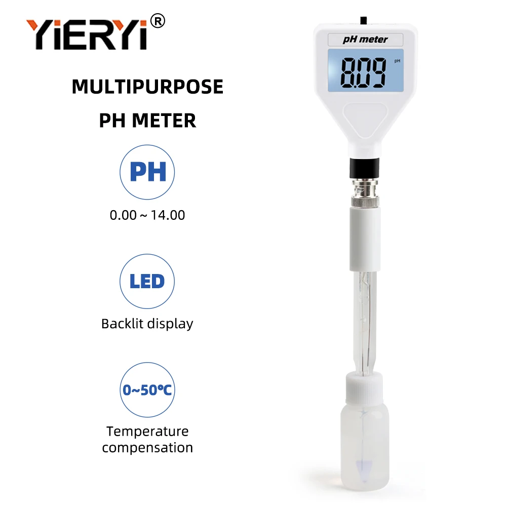 

yieryi pH Meter Digital Acidity Meter pH Tester Soil Meter Tester for Plants Flowers Vegetable Acidity Moisture pH Measurement