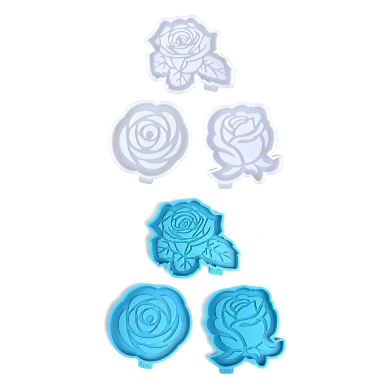 Silicone Molds Rose Flower Shaped Epoxy Resin Molds for Resin Casting Dropship