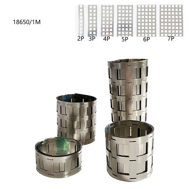 1M Nickel Strip 2P 3P 4P 5P 6P 7P Steel Nickel Plating Strip 0.12mm/0.15mm/0.2mm Bracket for 18650 Battery Connection Electrode