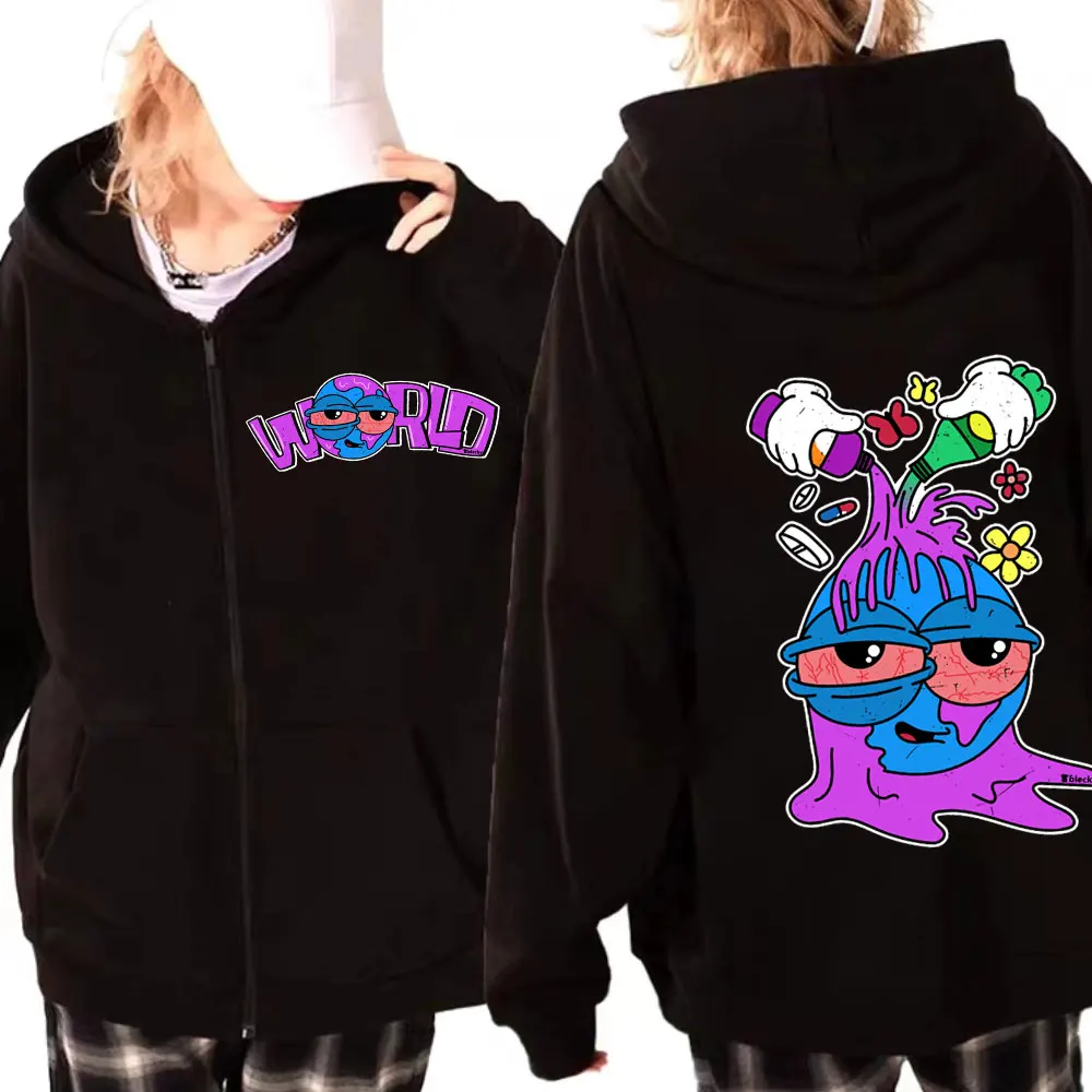 

Rapper Juice Wrld 999 Graphic Zipper Hoodie Men's Women Hip Hop Trend Loose Sweatshirts Fashion Casual Zips Pullovers Streetwear