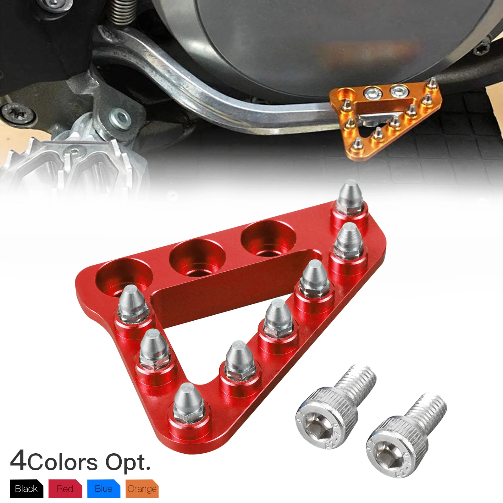 Beta 2013-RR300 RR250 XTrainer300 RR 200 250 300 390 430 450 480 500 Motorcycle Rear Brake Pedal Tip Plate Aluminum