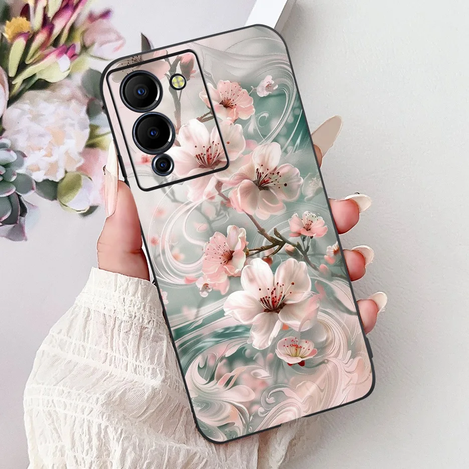 Stylish Painted Soft TPU Phone Case -