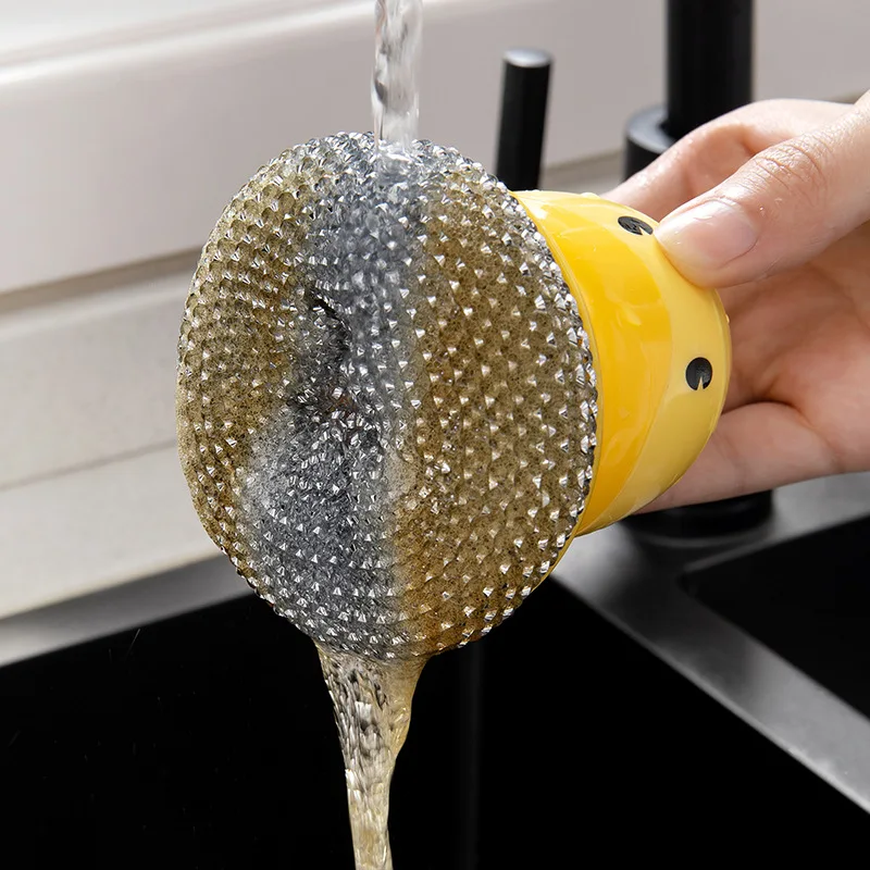 Duck Dish Brush With Soap Dispenser, Kitchen Dish Scrub Brush