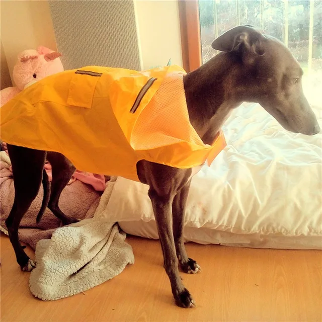 Dog Raincoat Waterproof Hoodie Jacket Rain Poncho Pet Rainwear Clothes with Reflective Stripe for All Sizes Big Puppies 2