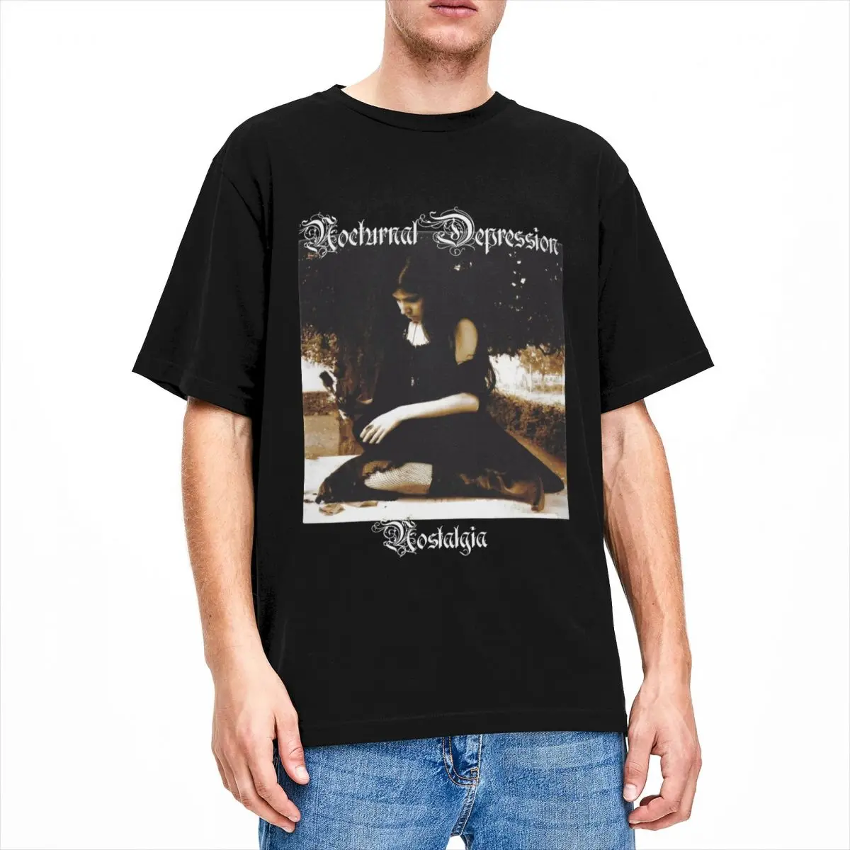 Men Women's Nocturnal Depression Black Metal Band Shirt Apparel