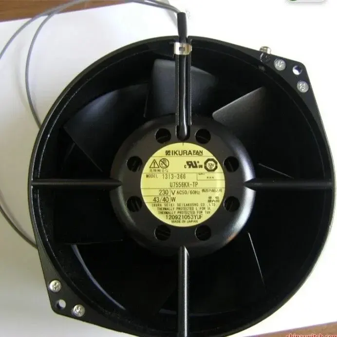 이쿠라 일본 고온 저항 냉각 선풍기, 7556x-tp, 230v, 43, 40w, 150x55mm