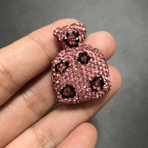 2Pcs Bling Colorful Pink Brown Leopard Print Bow Flat Back Decor Pink Blue Red Bowknot Charm Junk Phone Case Hair Accessories - Image 30