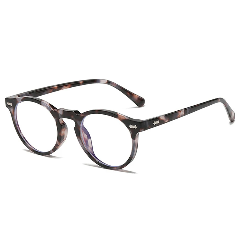 SO&EI Retro Runde Polarisierte Sonnenbrille Frauen Mode Nieten Dekoration Shades UV400 Männer Punk Dunkelgrün Sonnenbrille_voghion.com