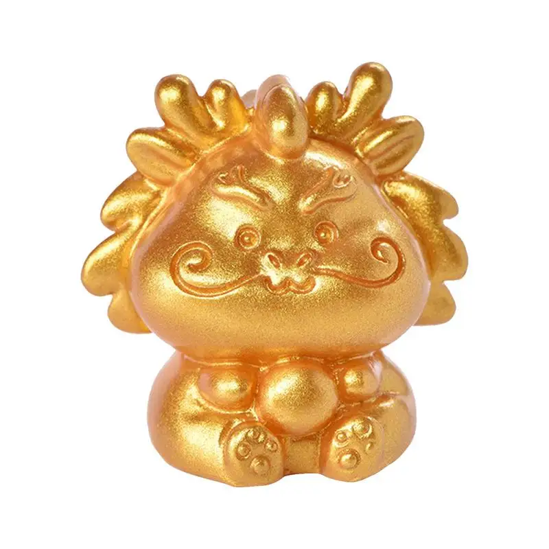 

Фигурки зодиака из золотой смолы, фигурки китайских зодиаков, украшение для весеннего фестиваля, скульптура животного для привлечения богатства