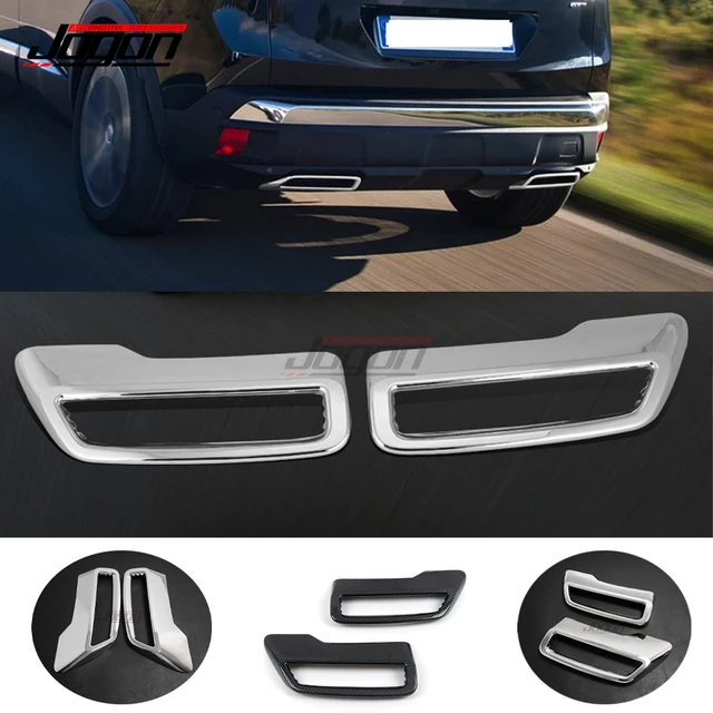 Silenciador de tubo de escape para coche, accesorios exteriores de repuesto  para Peugeot 3008, 5008, 2017, 2018, 2019, 2020, 2021 - AliExpress