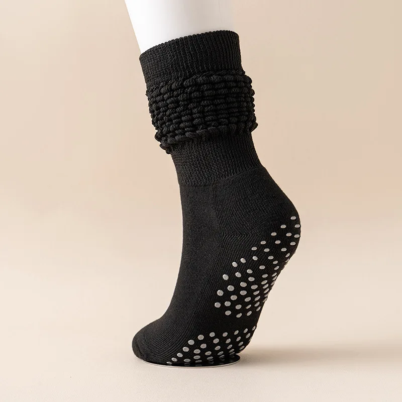 Psyqtsuary 5 Pairs Non Slip Socks With Grip Yoga Pilates Anti - View #9
