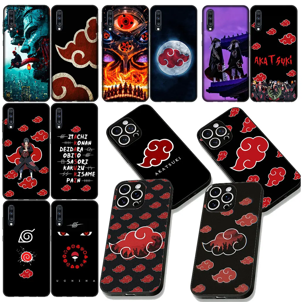 Cartoon Akatsuki Pain Naruto Logo Phone Cover Case