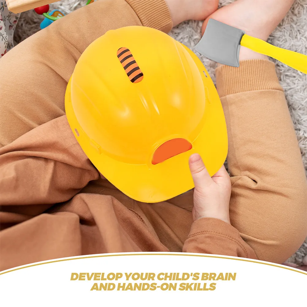 1 세트 어린이 도구 세트  소년 교육용 해머 렌치 스크루 드라이버 플레이 세트 손과 눈의 협응 근육 발달 미세 운동