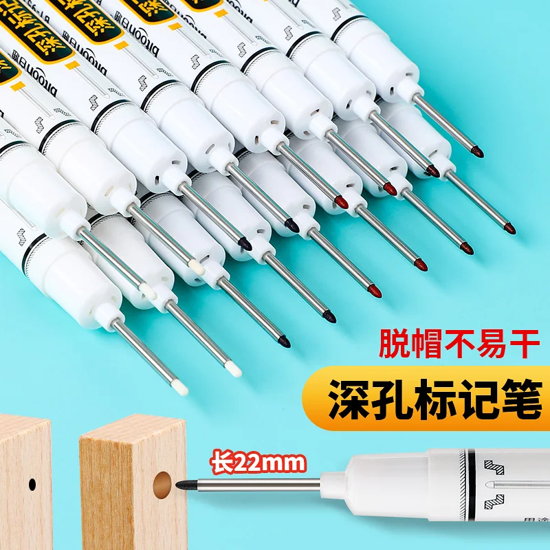 Permanent Markers White Marker Pens Pen Marker Permanent Marker Pen Permanent Marker Markers Pen Marker Pens Marker Pen Art Marker Pens Art Markers Paint Marker Pens 8pcs white Long Nib Marking 22mm Tip Oil Diy Pen Deep Hole Waterproof Permanent metal glass wood
