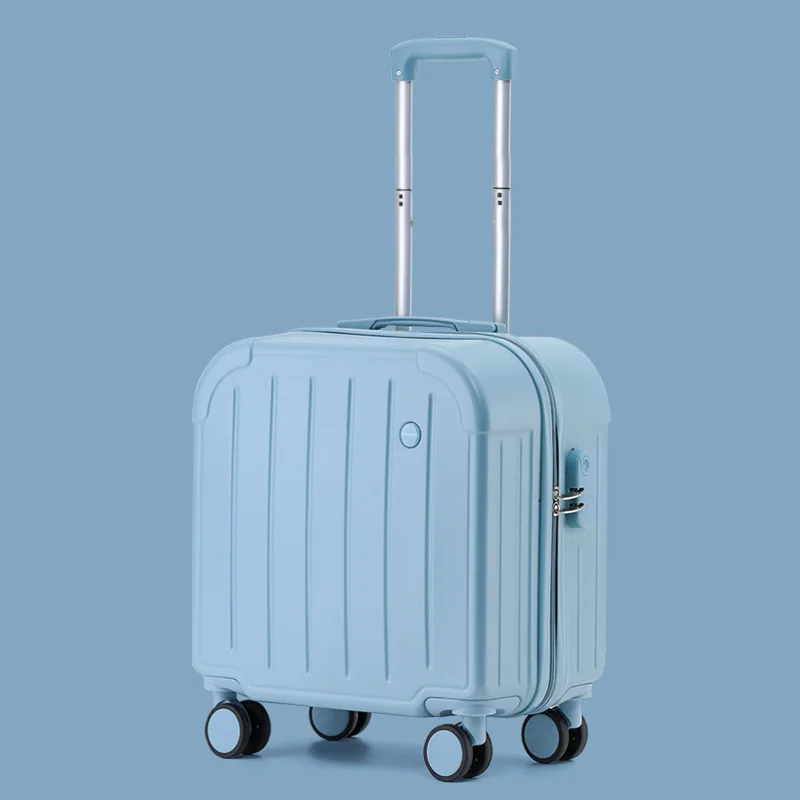 PLUENLI Luggage Women's Small Suitcase Small Lightweight Trolley Case New Boarding with Combination Lock Mute Universal Wheel