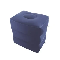 Inflatable Foot Rest Pillow For Travel Portable Adjustable Three Layers Height Stool For Foot Rest Leg Cushion Pillow 1
