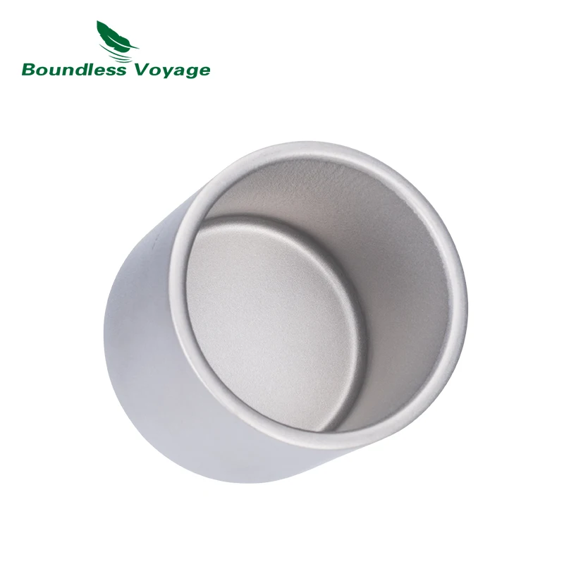 Boundless Voyage Titanium Insulated Camping Mug with Storage Bag