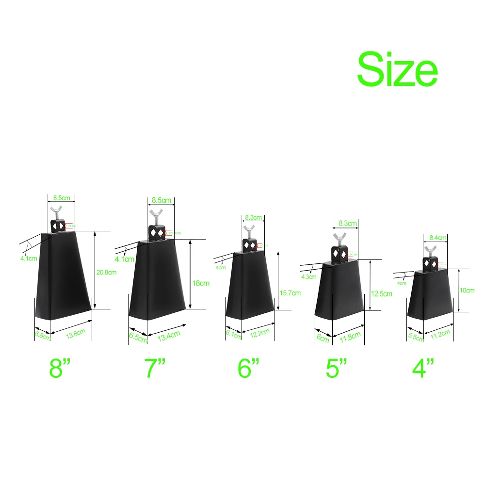 Drum Percussion Accessories Drum Accessories Cowbell 4/5/6/7/8 Inch