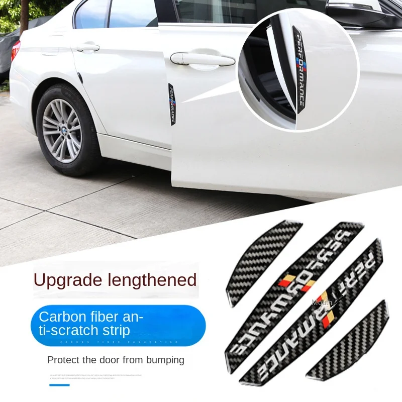 

Door Anti-collision Sticker Carbon Fiber Automobile Decorative Door Side Rearview Mirror Door Handle Anti Scratch Strip